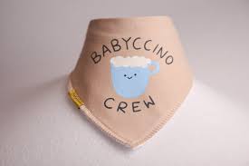 BabyBoo Babyccino Crew Organic Cotton DribbleBoo Bandana Bib