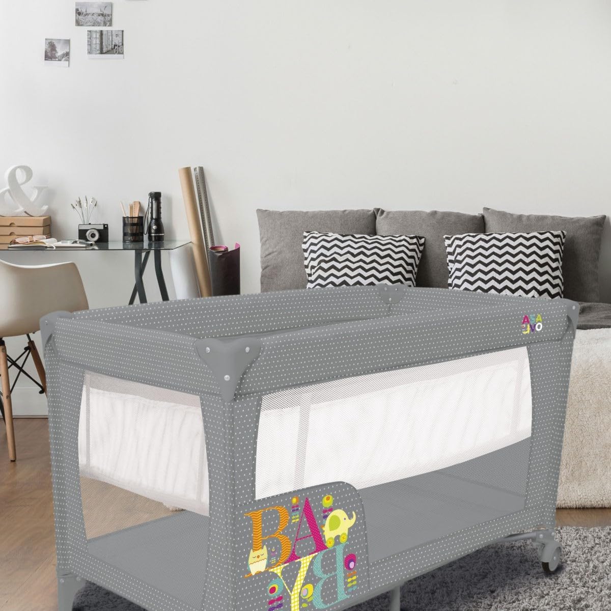 Asalvo Smooth Folding Travel Cot