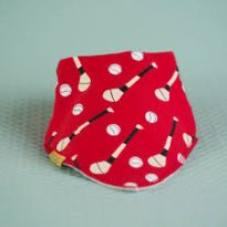 BAByBOO RED GAA MAD ORGANIC COTTON DRIBBLEBOO BANDANA BIB