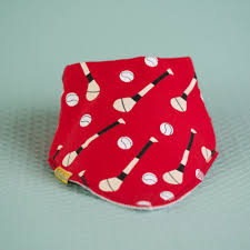 BAByBOO RED GAA MAD ORGANIC COTTON DRIBBLEBOO BANDANA BIB