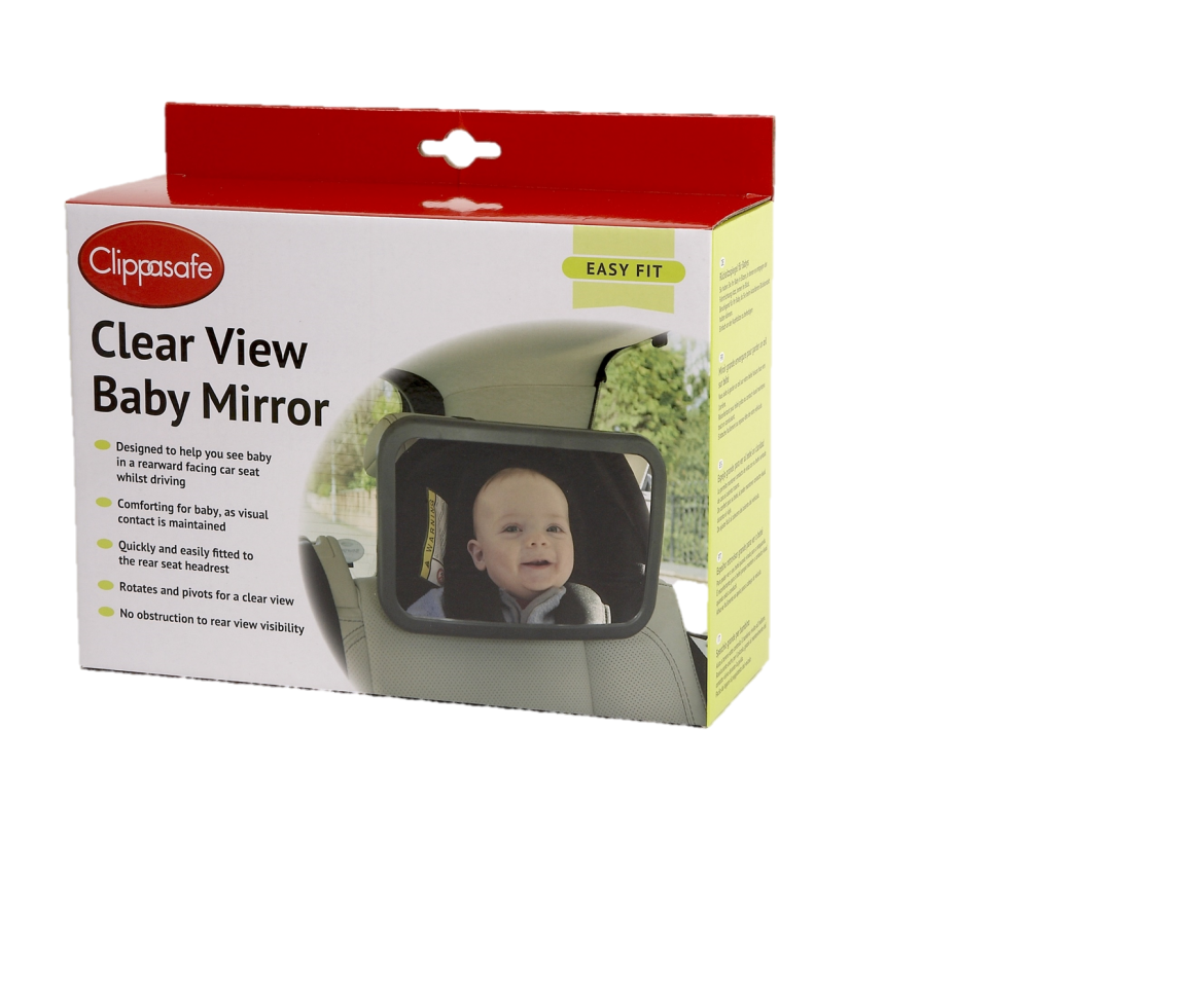CLIPPASAFE BABY VIEW MIRROR LARGE