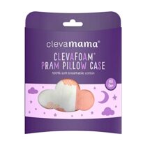Pram Pillow Case - 100% Natural Cotton - white