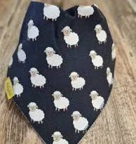 Babyboo Sally the sheep organic cotton DribbleBoo bandana bib