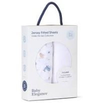 2 Pack jersey Sheets – Travel Cot - Under the Sea