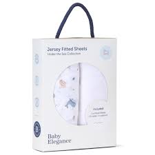 2 Pack jersey Sheets – Travel Cot - Under the Sea
