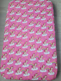 Babyboo UNICORNS AND RAINBOWS ORGANIC COTTON BEDDYBOO FITTED SHEET -cot